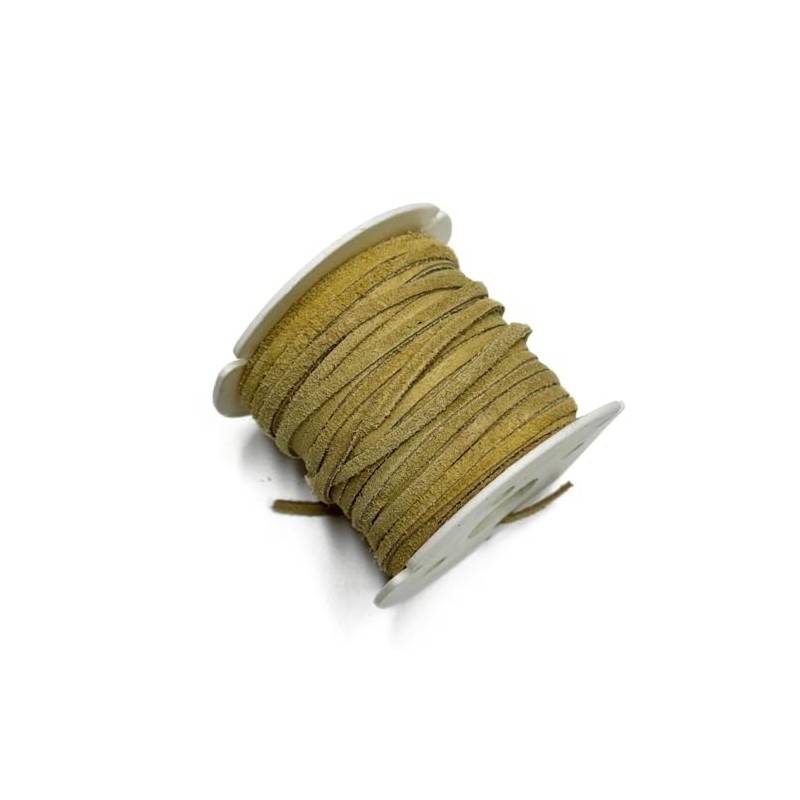 Beige Suede Leather Lace