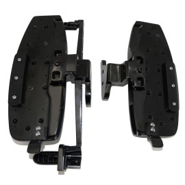 HONGK Black Front Driver Floorboard & Screws for Honda Goldwing Valkyrie GL1800 F6B