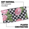 Pink Roses Flowers And Checks 1-Ply Reusable Face Mask Covering