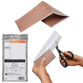 Steroplast Steroflex Flexible Stretch Cut to Fit Fabric Plaster Strips, 6cm x 1m - (1 Strip)