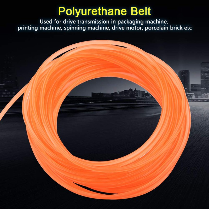 Hilitand Polyurethane Round Belt, Cross Sectional Diameter 0.2 inches (4