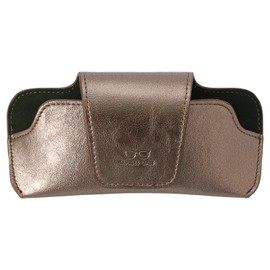 URIZZD Sunglass Holder for Car Visor, Car Sunglasses Holder Leather, Eyeglasses Holder Glasses Storage Case Visor Accessories (08-Coffee)