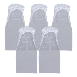 iplusmile 5Pcs Airplane Seat Covers Disposable Seat Covers Non- woven Safety Protection Cushion Cover Case for Train Bus Office Ride- Share Car White