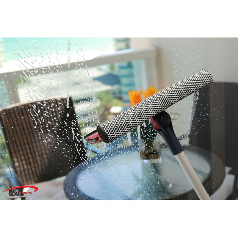 DSV Standard Professional Window Squeegee | 2-in-1 Window Cleaner Sponge