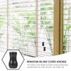 BESPORTBLE Tassel Cord Curtain Blind Pull Knobs Window Black 6Pcs
