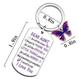 XzmaaoX Aunt Gifts For Women Gifts For Aunts From Niece Nephew Aunt Keychain Gifts Ideas Best Aunt Ever Gifts Birthday Valentines Mothers Day Presents For Her Aunt Keyring Accessories