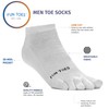FUN TOES Men's Toe Socks Barefoot Running Pack Of 6