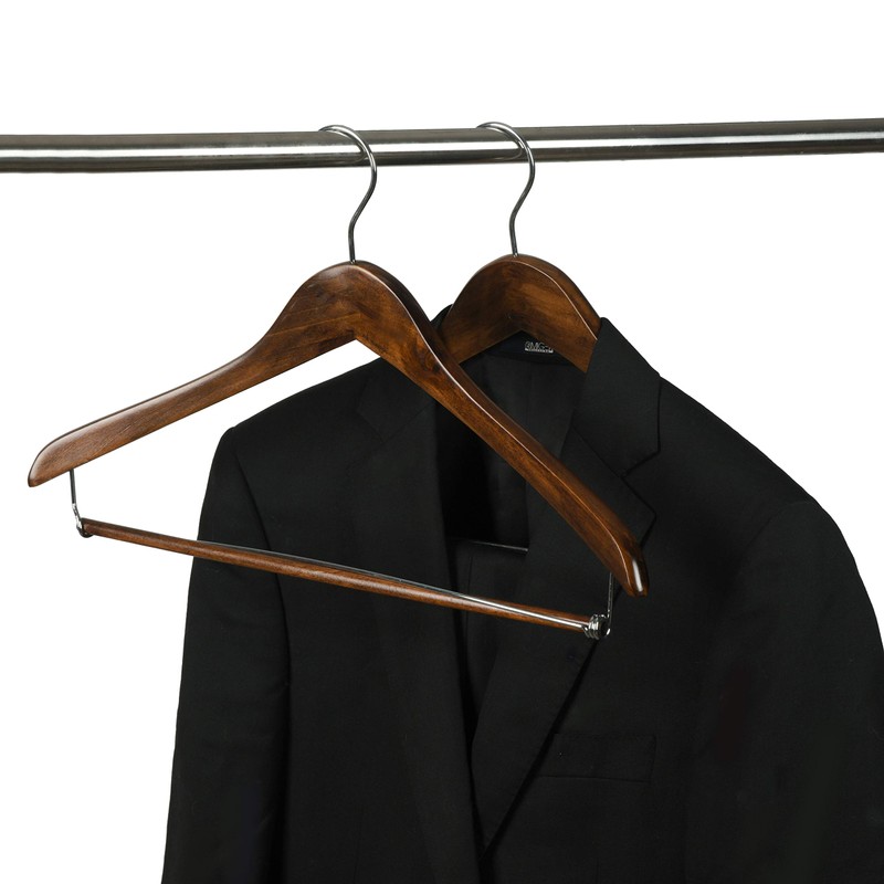 Quality Hangers Wooden Hangers Beautiful Sturdy Suit Coat Curved Hangers