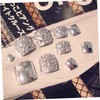 FOMIYES Pcs Set Natural Fake Toenails Tips Full Cover Artificial