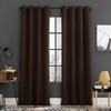 Sun Zero Soho 2-Pack Energy Saving Noise Reducing Blackout Grommet Curtain Panel Pair, 54" x 96", Chocolate Brown