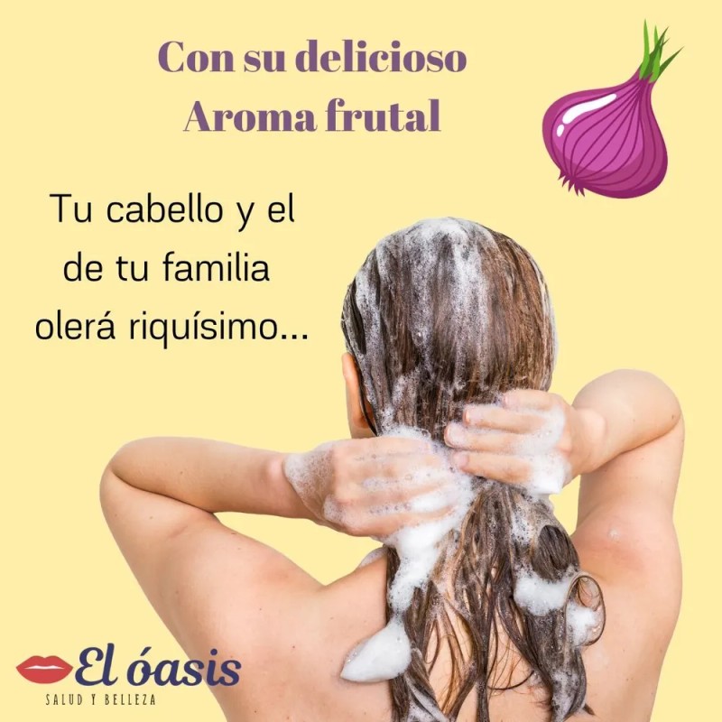 Shampoo Con Cebolla Para Crecimiento Del Cabello Vanidé