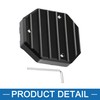 A ABSOPRO Universal Motorcycle Kickstand Pad CNC Side Stand Aluminum