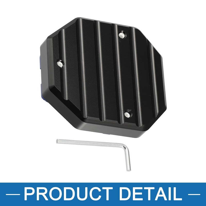 A ABSOPRO Universal Motorcycle Kickstand Pad CNC Side Stand Aluminum