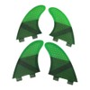 UPSURF Surfboard Fins Double Tabs K2.1 Size, Set of 4,