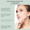Almohadillas Tonificante Faciales Crema Hidratante 100 Pieza