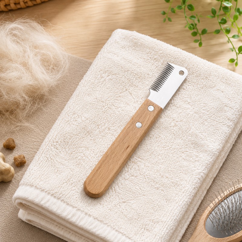 Pet Deshedding Comb for Dogs & Cats – Stainless Steel