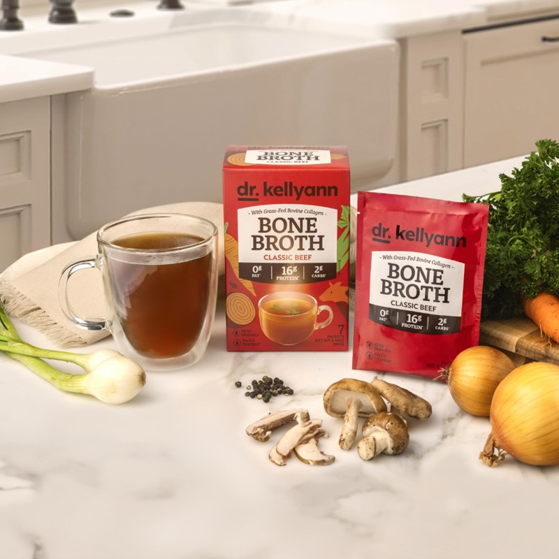 Dr. Kellyann Classic Beef Bone Broth Collagen Powder Packets (7