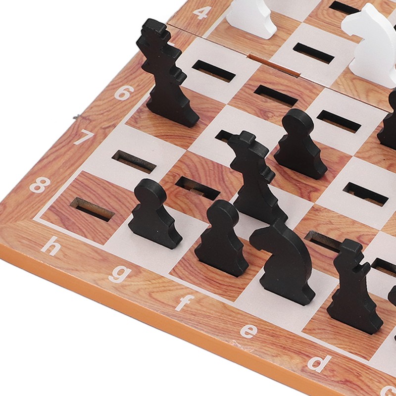 Wooden Chess Game Children Adult Portable Funny Folding Chess Board