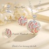 EUDORA Harmony Ball Cherry Blossom Necklace,with Chime Music Wishing Ball