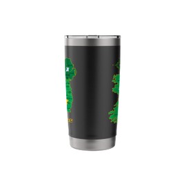 Carlow Ireland Eire Irish Travel Guide Map Stainless Steel Insulated Tumbler