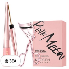 Neogen Extra Slim Metal Maxi Mascara Black 6ml + Pink Metal Eyelash Curler Duo Set, Black (Mascara), 3-Set / 네오젠 엑스트라 슬림 메탈 맥시 마스카라 블랙 6ml + 핑크 메탈 뷰러 듀오세트, 블랙(마스카라), 3세트