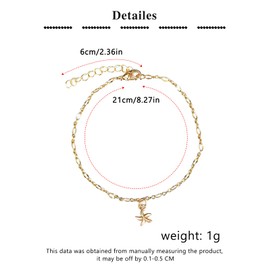 MODRSA Gold Toe Rings for Women Gold Bracelets Anklets for Women Waterproof Toe Rings Non Tarnish Adjustable Womens Toe Ring Simple Ring Leaf