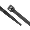 8 Inch Black Standard Nylon Cable Tie - 100 Pack