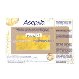 ASEPXIA Fusión 2 en 1 Concha Nácar Jabón - Esponja, Elimina imperfecciones y da un efecto aclarado, Mejora la textura de la piel, Para piel mixta, 80 g