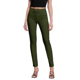 Hybrid & Company Super Comfy Stretch with Full Elastic Waist Pull On Millennium Twill Pant KP44972 Olive XL