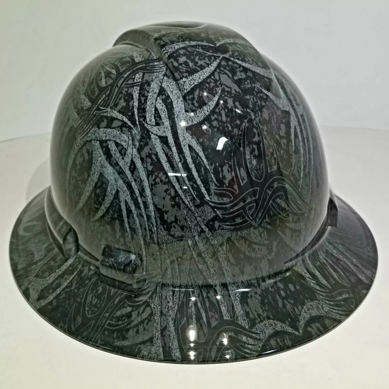 Pyramex NEW FULL BRIM Hard Hat custom hydro dipped GOLDBERG