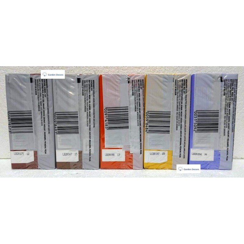 Trader Joe's Belgian Small 5 Flavors Chocolate Bars Combo Set