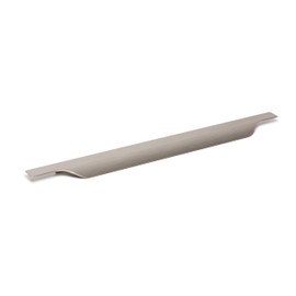 Gedotec Vector Kitchen Cabinet Handle Brushed Stainless Steel for Drawers and Cabinet Doors Aluminium Handle Length 597 mm 1 Piece Drawer Handle with Harpoon Bridge