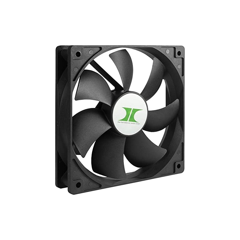 Inter-Tech Pack of 3 Black Cooling Fan Cooler and Radiator