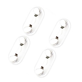 SagaSave 4× Magnetic Eyeglass Holders Sunglasses Myopia Glasses Holder Badge Holder Name Tag 12 Color Choice, Silver, 43*23*12mm/1.69*0.91*0.47inch