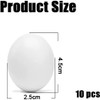 10pcs Solid Parrot Plastic Fake Eggs Realistic Simulated Fake Bird