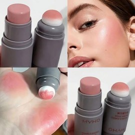 양면 확장 블러시 스틱 내추럴 컬러 지속되는 루즈 메이크업 매트 단색 오래 Dual-sided Blush Stick Natural Color Long-lasting Loose Makeup Matte Solid [Color 01]