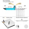 NearMoon Rain Shower Head, High Flow Stainless Steel Square Rainfall