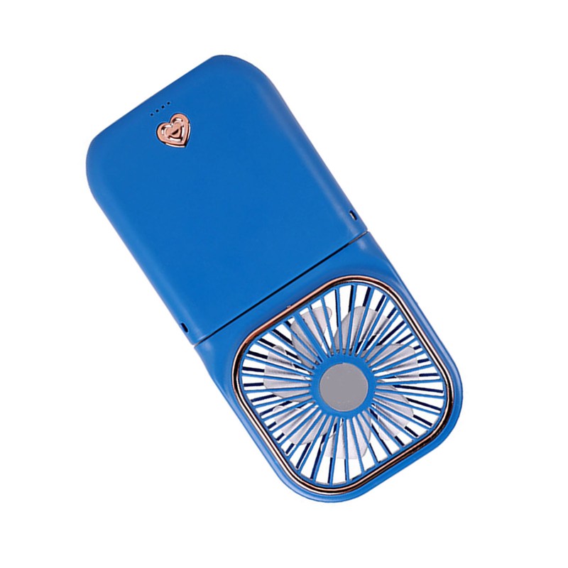 Foldable Necklace Fan Three Levels Adjustable USB Rechargeable Handheld Mini