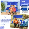 Juexica Double Beach Chair with Shade Canopy, 2 Person Camping