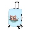 TODIYADDU Love Sea Otter Suitcase Cover for Women Fashionable Luggage