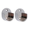 Sharplace Curtain Pole Recess Wall Bracket Curtain Rods Finials Window