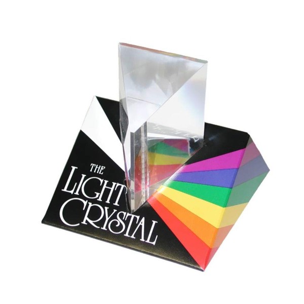 Constructive Playthings Light Crystal Prism, Rainbow Maker for Kids, Science Class, Ages 8+