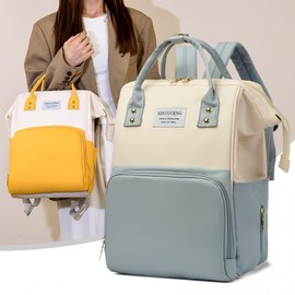 [해외]기저귀가방 신상 패션 엄마 아기용 대용량 아웃도어 여성용 백팩 나일론 방수 가방 육아용 젖 4ea