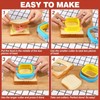 HINZER Sandwich Cutter and Sealer Set 4 Pcs Bread Decruster