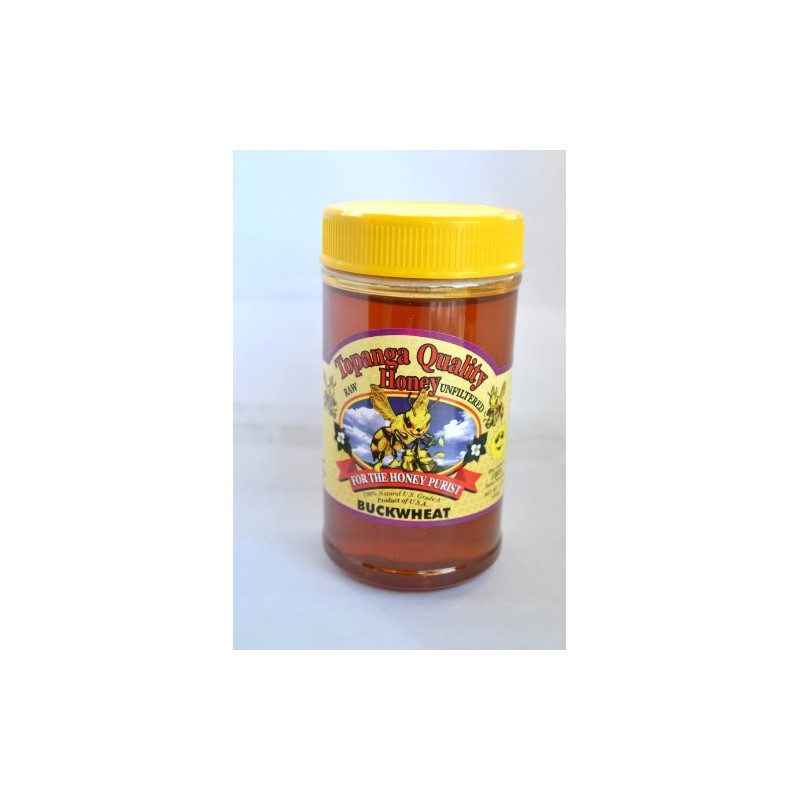 1lb Topanga Quality Honey (Buckwheat) Raw, Unfiltered, Unpasturized, All Natural,