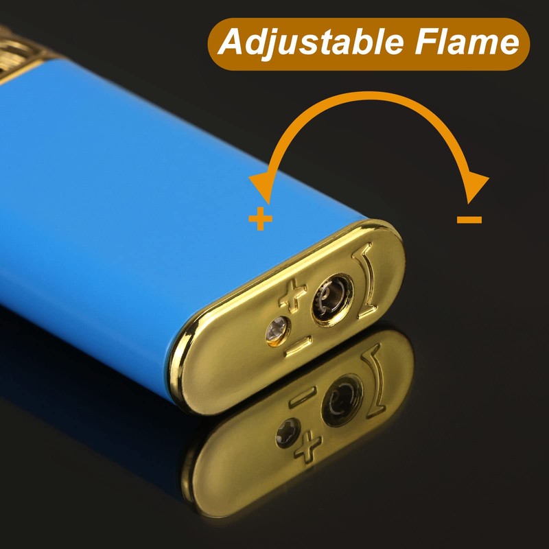Cool Dual Flame Dragon Lighter,Outdoor Windproof Dragon Torch Lighter,Switchable Soft/Jet