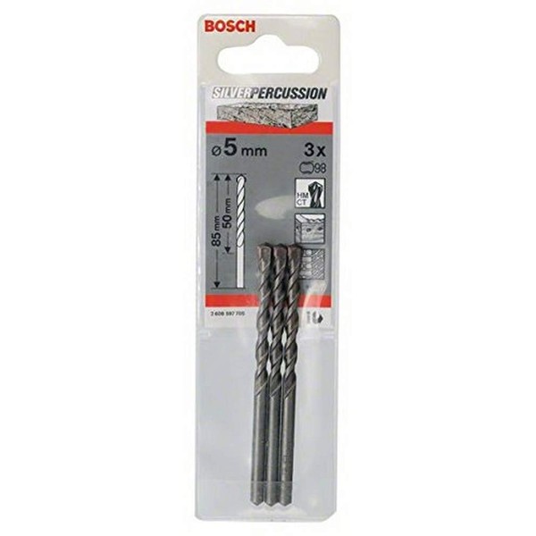 Bosch Professional 3 x Concrete Drill CYL-3 (for Concrete, 5