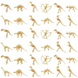36PCS Dinosaur Bones, Mini Dinosaurs,Dinosaur fossils Toy Dinosaurs Party Decorations, Suitable for Science Teaching Activities and Birthday Parties