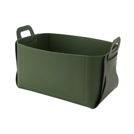 Leather Valet Tray, Jewelry Tray, Catchall Tray, Desktop Storage Organizer，Bedside Caddy for Men Key Wallet Watch Coin Phone Change,Candy Holder Sundries Tray,Convenient for Travel (06 Green 1)