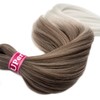 Ombre Ash Brown Braiding Hair Extensions Synthetic Hair For Braiding